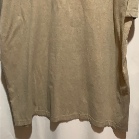 CLAIBORNE TEE TAN V NECK SZ XXL COTTON/SPX S/S - Picture 6 of 6